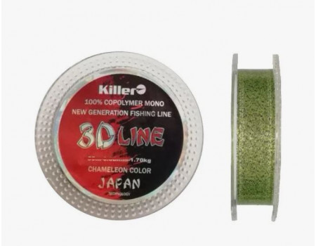 Леска Killer 3D Line 0,10мм 2.8кг 30мм