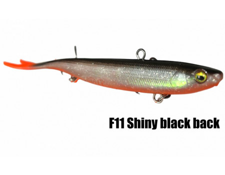 Баланслаг JigIt Whale Tail 130 22гр F11 Shiny Black Back