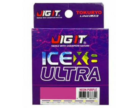 Шнур Tokuryo Jig It x Ice Ultra X8 1.0/017мм PE 50м Neon Purple