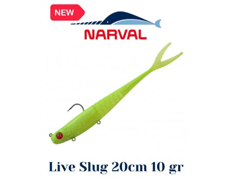 Силикон Narval Fishing Live Slug Tail 20см 10гр 004 Lime Shartreuse