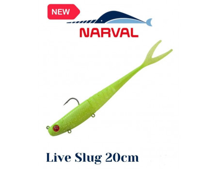 Силикон Narval Fishing Live Slug Tail 20см 20гр 004 Lime Shartreuse