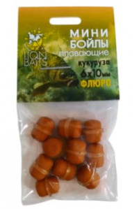 Бойлы Lion Baits Mини POP-UP ФЛЮРО на резинке 