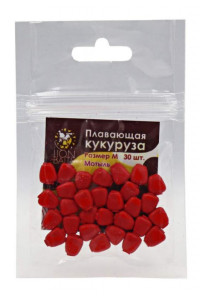 Кукуруза Lion Baits Мотыль 30шт М искусственная плавающая ароматизированная