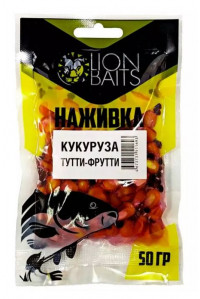 Кукуруза Lion Baits Наживка насадочная натуральная ТуттиФрутти 50гр