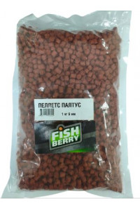 Пеллетс FishBerry карповый Палтус бордовый микс 2-4-8мм 1кг