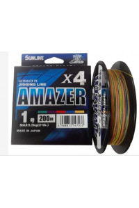 Шнур Sunline Amazer PEx4 MultiColor #1 21lb 200м 9.5 кг