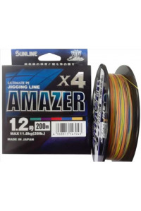 Шнур Sunline Amazer PEx4 MultiColor #1.2 26lb 200м 11.8 кг