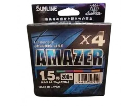 Шнур Sunline Amazer PEx4 MultiColor #1.5 32lb 200м 14.5 кг