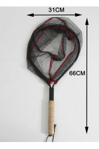 Подсачек China KD-SC663241 круглый черная сетка ткань форелевый
