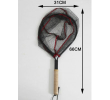 Подсачек China KD-SC663241 круглый черная сетка ткань форелевый