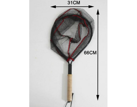 Подсачек China KD-SC663241 круглый черная сетка ткань форелевый
