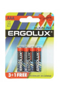 Батарейка Smirnoff Batteriz Ergolux Alkaline LR03 BL3+1