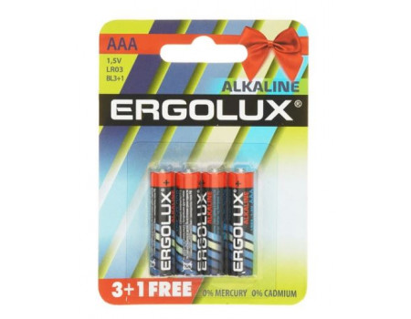 Батарейка Smirnoff Batteriz Ergolux Alkaline LR03 BL3+1