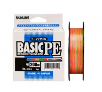 Шнур Sunline Basic PEx4 Multicolor 200m #1.5 25lb 11,0кг