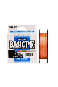 Шнур Sunline Basic PEx4 Multicolor 200m #1.5 25lb 11,0кг