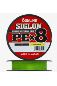 Шнур Sunline Siglon PEx8 Ligthgreen #1.2 20lb 150м 9,2 кг.