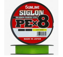 Шнур Sunline Siglon PEx8 Ligthgreen #1.2 20lb 150м 9,2 кг.