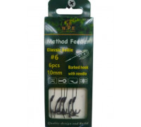 Поводок WPE Metod Feeder Hook #6 игла для бойла(уп.6шт)