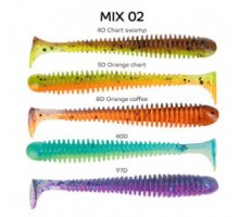 Силикон Crazy Fish Vibro Worm 3'' 11-75-M02-6
