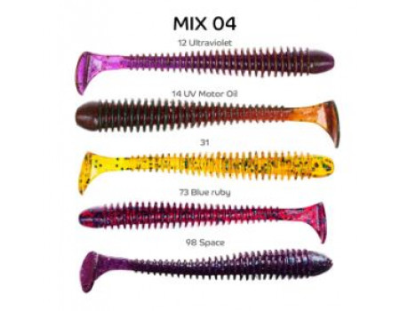 Силикон Crazy Fish Vibro Worm 3'' 11-75-M04-6