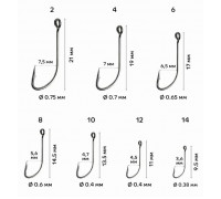 Крючки Crazy Fish S Hook №4 (уп.10шт)