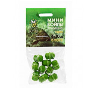 Бойлы Lion Baits Мини  Флюро тонущие на резинке  Горох 6х10мм
