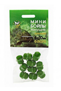 Бойлы Lion Baits Мини  Флюро тонущие на резинке  Конопля  6х10мм