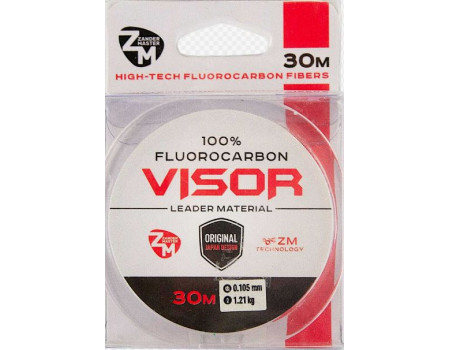 Леска ZM Fluorocarbon Visor 30м 0,105мм 1,21кг