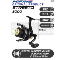 Катушка Mifine Streeto 2000F 4BB GR5.1:1 DP6kg W195gr 60101-2