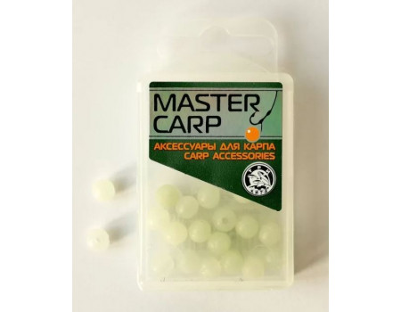 Бусина Tri Kita Master Carp d.6 Светящаяся(силикон) (уп.20шт)