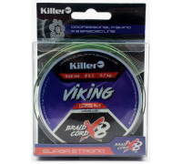 Шнур Killer Viking X8 0.12мм 9,3кг 135м deep green