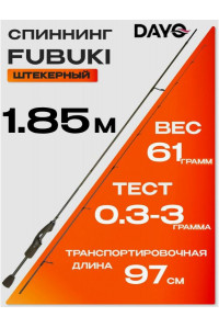 Спиннинг DaYo Fubuki 1.85м 0,3-3гр 15101-033-1,85