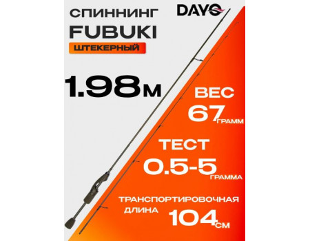 Спиннинг DaYo Fubuki 1.95м 0,5-5гр 15101-055-1,98