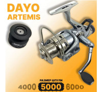 Катушка DaYo байтраннер Artemis 50 5+1BB GR5.5:1 MD12кг W435гр ЗШ