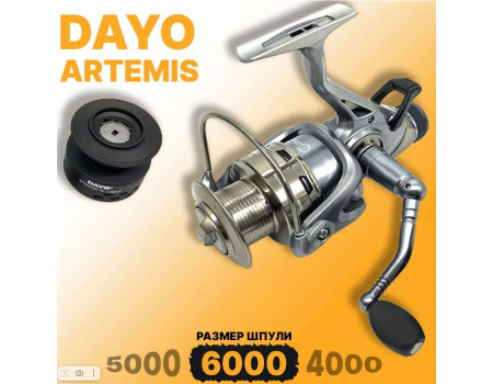 Катушка DaYo байтраннер Artemis 60 5+1BB GR5.5:1 MD12кг W455гр ЗШ