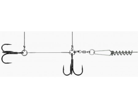 Стингер VIDO CRAFT титановая  М со спиралью JIG Spring Soft Baits