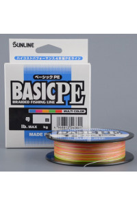 Шнур Sunline Basic PEx4 Multicolor #2 35lb 200м 15.5 кг.