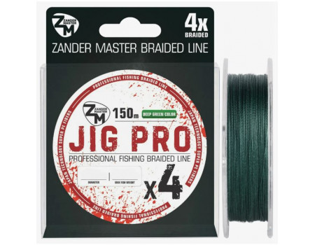 Шнур Zander Master Jig Pro 0.14 мм. 7.78 кг150 м. deep green