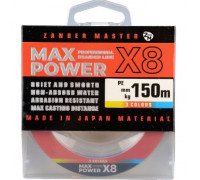 Шнур Zander Master Max Power X8 0.12 мм. 6.9 кг150 м. multicolor