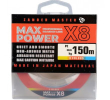 Шнур Zander Master Max Power X8 0.14 мм. 8.55 кг150 м. multicolor